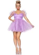 Lavender Irridescent Organza Babydoll Dress Costume