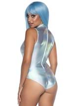 Women's Holographic Keyhole Bodysuit Costume Alt 1