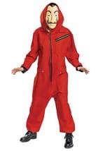 Money Heist Adult Jumpsuit w/Mask Costume Alt 3