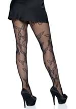 Black Butterfly Net Tights Alt 1