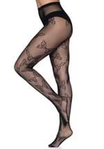 Black Butterfly Net Tights Alt 5