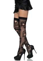 Sugar Skull Net Thigh High Tights Alt 1