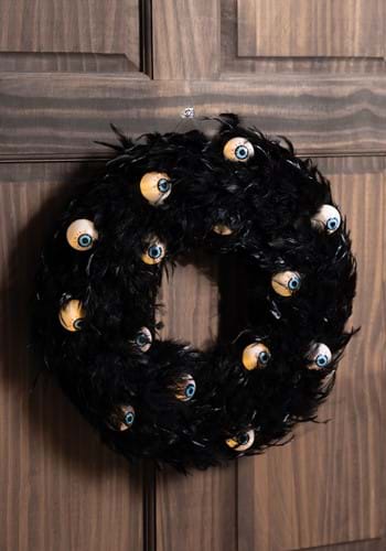 Light Up Spooky Eyes Wreath