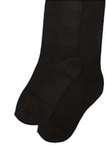 Women's Thigh High Black Athletic Socks w/ Orange  Alt 2