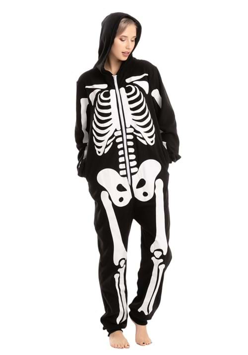 Adult Onesies Hooded Skeleton