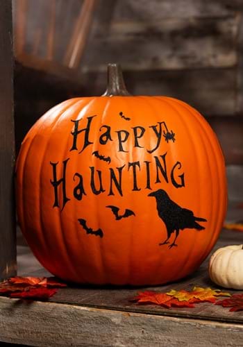 Happy Haunting Pumpkin Glitter Sticker Kit