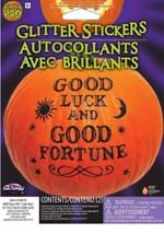 Good Luck Pumpkin Glitter Sticker Kit Alt 1