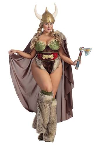 Womens Sexy Plus Size Valhalla Honey Costume