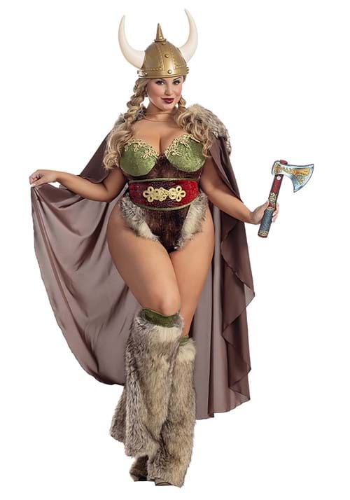 Womens Sexy Plus Size Valhalla Honey Costume