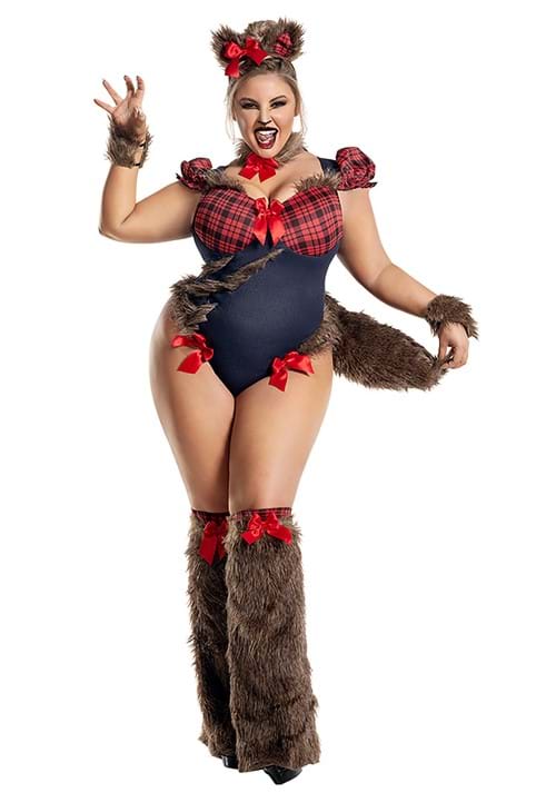 Womens Plus Size Werebabe Costume