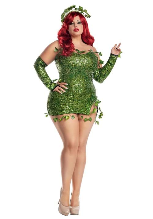 Womens Plus Size Poisonous Villain Costume
