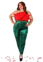 Women's Plus Red Rose Costume Alt 4
