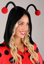 Plus Size Women's Ladybug Costume Romper Alt 1
