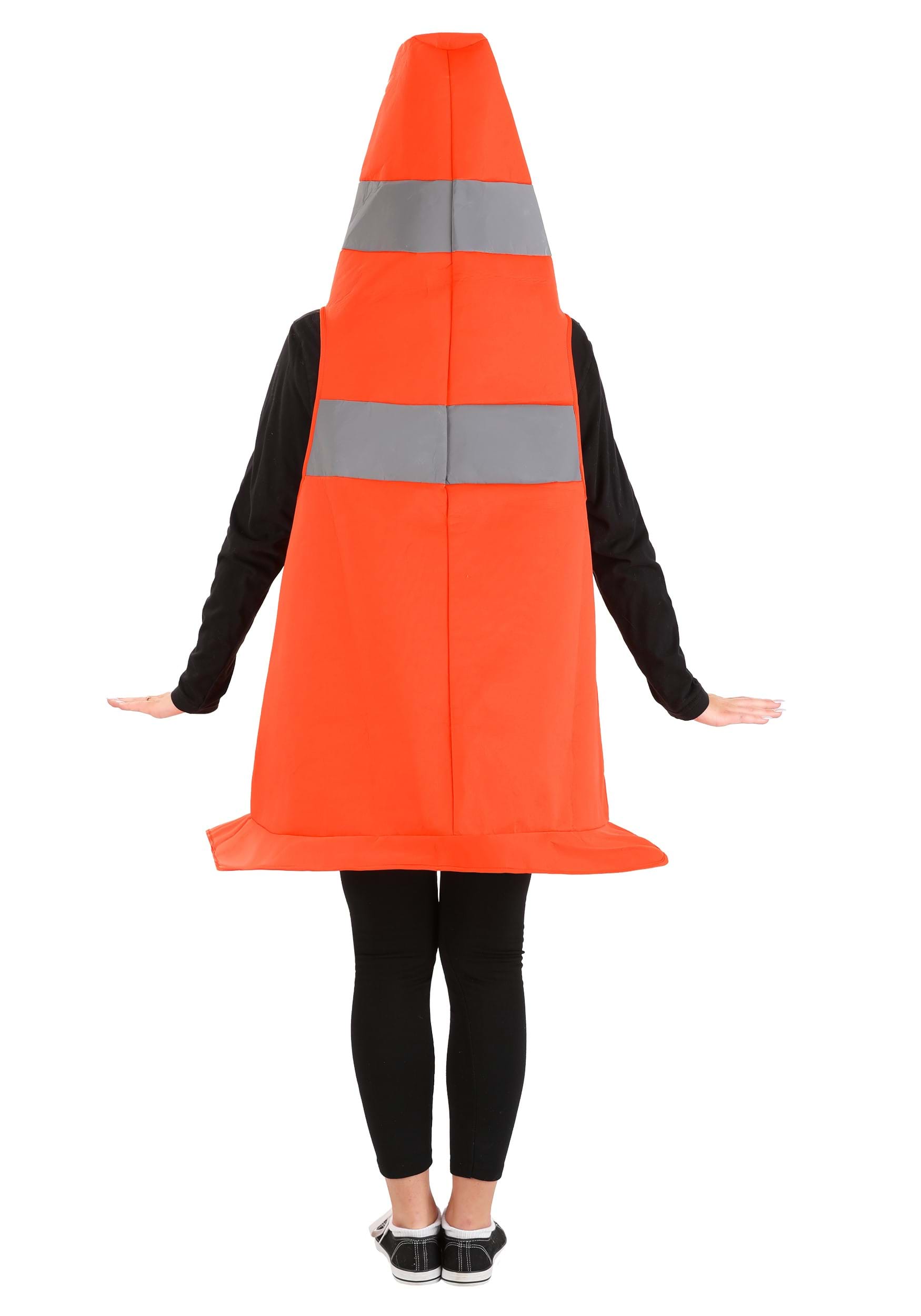 Traffic Cone Adult Costume Adult Traffic Cone Costume Alt 2