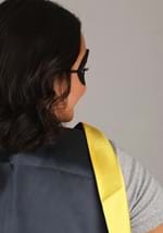 Adult Superhero Black and Yellow Costume Cape Set Alt 3