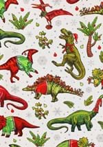 Adult Christmas Dinosaurs Button Up Shirt Alt 2