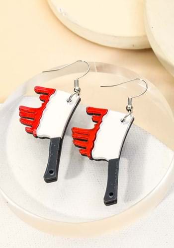Bloody Butcher Knife Earrings