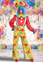 Adult Posh Polka Dot Clown Costume