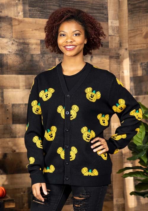Cakeworthy Adult Mickey Pumpkin Cardigan