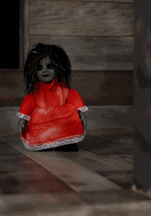 Haunted Heather Scary Doll Decoration