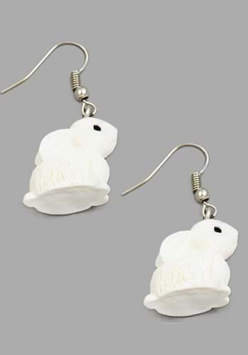 White Rabbit Earrings