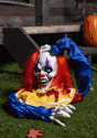 Animated Head Popping Clown Ground Breaker Prop