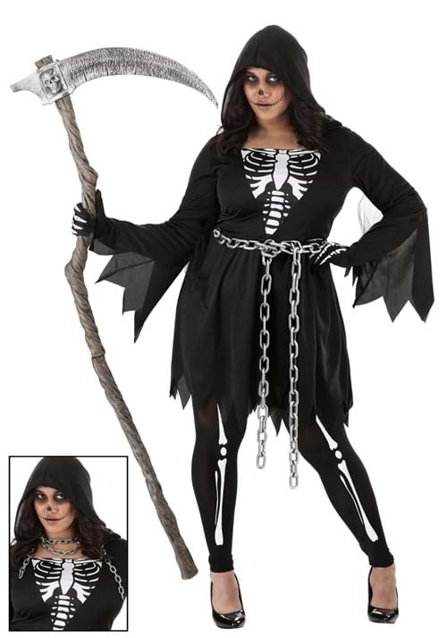 Plus Sized Death Costume Dress 