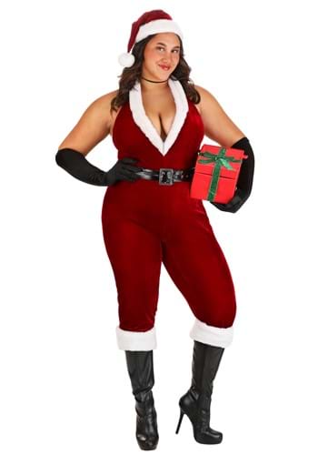 Plus Size Womens Sexy Santa Bodysuit