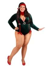 Plus Size Womens Sexy Santa Elf Costume Alt 1