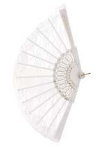 White Lace Hand Fan Alt 1