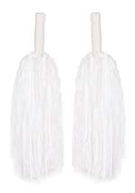 Cheerleader White Pom Pom Set Alt 1