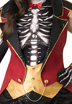 Plus Size Skeleton Ringmistress Costume for Women