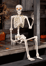 Deluxe Flaming Light Up Eyes & Talking Skeleton Alt 2