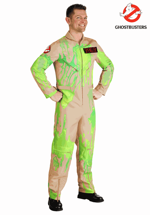 Adult Slime Covered Ghostbusters Costume