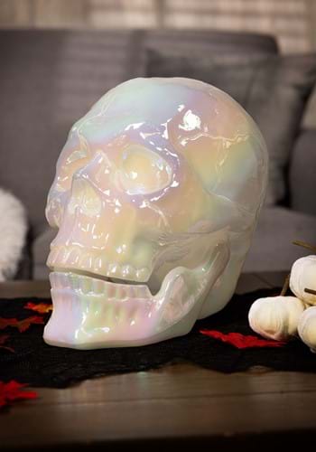 Large Pearl Oil Slick Skull