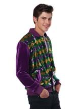 Adult Mardi Gras Sequin and Velour Varsity Bomber  Alt 3