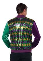 Adult Mardi Gras Sequin and Velour Varsity Bomber  Alt 4