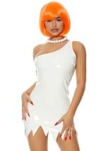 Women's Sexy Bedrock Baddie Costume Dress and Neck
