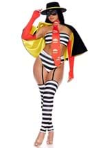 Womens Sexy Burger Burglar Costume Alt 1