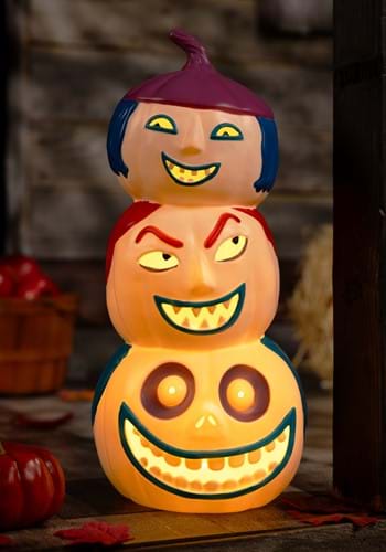 18 Inch Lock, Shock and Barrel Light-Up Pumpkins Decoration