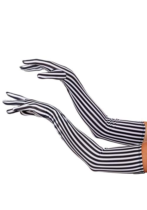 Womens Extra Long Stripe Beetle Ghost Gloves