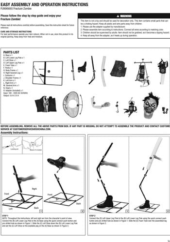 Hopps the Dismembered Zombie Halloween Decoration Alt 9