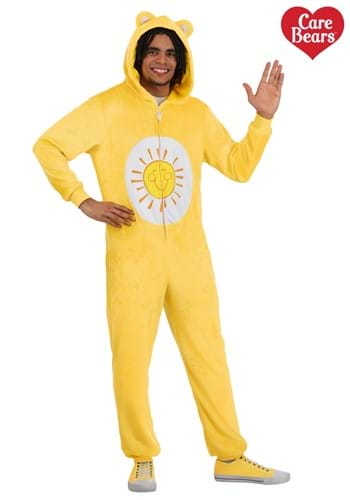 Adult Funshine Bear Care Bears Costume Onesie Alt 1