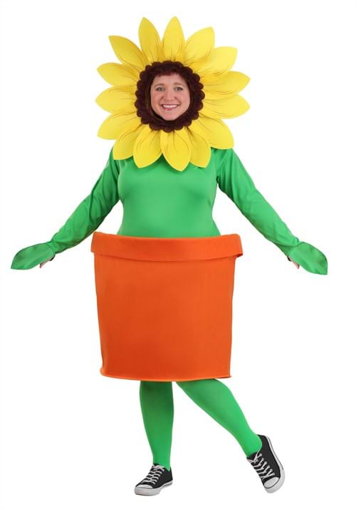 Plus Size Adult Potted Flower Costume