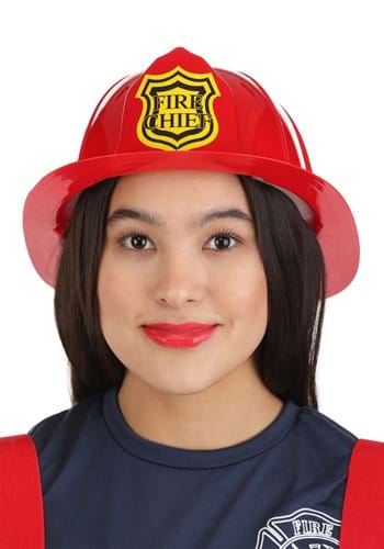 Adult Red Firefighter Costume Helmet Alt 1