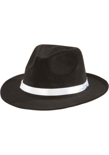 Adult Classic Black Gangster Fedora Costume Hat