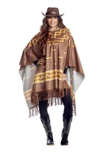 Adult Cowboy Poncho Alt 1