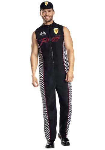 Mens Formula Racer Uniform Costume