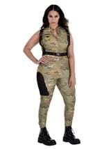Plus Size Soldier Jumpsuit Costume for Women Alt 1