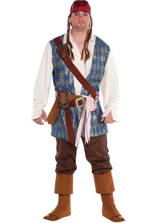MENS PLUS JACK SPARROW COSTUME